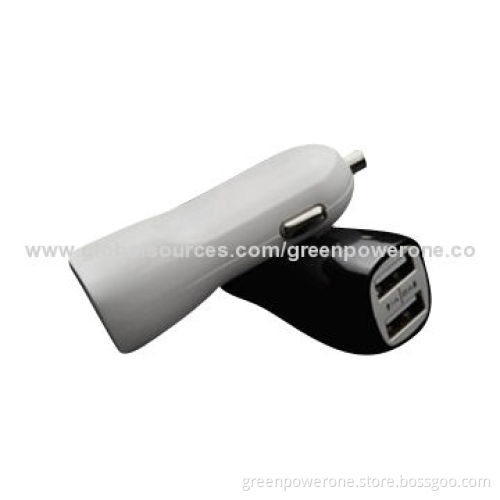 New 12-24V 2.4A USB Mini Car Charger for Samsung, HTC, LG, OEM Orders Welcomed